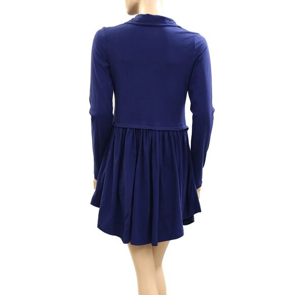 Daily Practice By Anthropologie Taylor Long-Sleeve Zip-Front Mini Dress L 284598 - Picture 7 of 10